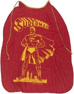 SUPERMAN PLAY SUIT BOXED 1954 OUTFIT WITH COMIC BOOK.