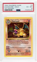 1999 POKÉMON BASE SET CHARIZARD 4/102 HOLO 1ST EDITION PSA 6 EX-MT.