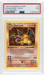 1999 POKÉMON BASE SET CHARIZARD 4/102 HOLO 1ST EDITION PSA 7 NM.