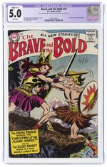 BRAVE AND THE BOLD #19 AUGUST-SEPTEMBER 1958 CGC RESTORED 5.0 SLIGHT (C-1) VG/FINE.