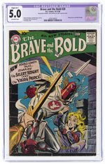 BRAVE AND THE BOLD #20 OCTOBER-NOVEMBER 1958 CGC RESTORED 5.0 SLIGHT (B-1) VG/FINE.