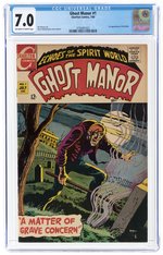 GHOST MANOR #1 JULY 1968 CGC 7.0 FINE/VF.