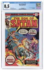 SON OF SATAN #1 DECEMBER 1975 CGC 8.5 VF+.