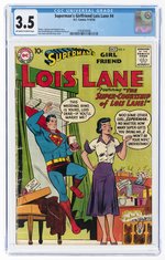 SUPERMAN'S GIRLFRIEND LOIS LANE #4 SEPTEMBER-OCTOBER 1958 CGC 3.5 VG-.