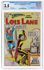 SUPERMAN'S GIRLFRIEND LOIS LANE #14 JANUARY 1960 CGC 3.5 VG-.