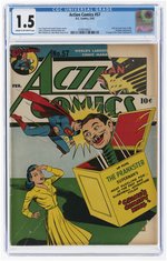 ACTION COMICS #57 FEBRUARY 1943 CGC 1.5 FAIR/GOOD.