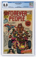 FOREVER PEOPLE #1 FEBRUARY-MARCH 1971 CGC 8.0 VF (FIRST FULL DARKSEID & FOREVER PEOPLE).