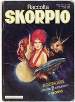 RACCOLTA SKORPIO #230 ITALIAN ANTHOLOGY MAGAZINE ORIGINAL ART COVER BY R. MOREIRA.