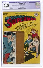 SUPERMAN #39 MARCH-APRIL 1946 CGC RESTORED 4.0 SLIGHT (C-1) VG.