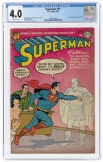 SUPERMAN #91 AUGUST 1954 CGC 4.0 VG.