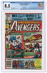 AVENGERS ANNUAL #10 1981 CGC 8.5 VF+ (NEWSSTAND EDITION - FIRST ROGUE & MADELINE PRYOR).