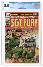 SGT. FURY AND HIS HOWLING COMMANDOS #133 MAY 1976 CGC 8.0 VF (30¢ PRICE VARIANT).