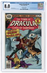 TOMB OF DRACULA #45 JUNE 1976 CGC 8.0 VF (30¢ PRICE VARIANT).