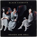 BLACK SABBATH "HEAVEN AND HELL" BAND-SIGNED LP ALBUM COVER.