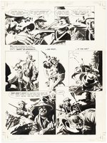 BLAZING COMBAT #3 ORIGINAL ART PAGE BY GRAY MORROW.