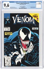 VENOM: LETHAL PROTECTOR #1 FEBRUARY 1993 CGC 9.6 NM+ (BLACK COVER/PRINTING ERROR).