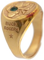 BUCK ROGERS SOLAR SCOUTS REPELLER RAY RING HIGH GRADE EXAMPLE WITH GLEAMING GOLDEN LUSTER.