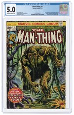 MAN-THING #1 JANUARY 1974 CGC 5.0 VG/FINE.