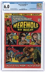 MARVEL SPOTLIGHT #2 FEBRUARY 1972 CGC 6.0 FINE (FIRST WEREWOLF BY NIGHT).