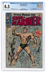 SUB-MARINER #1 MAY 1968 CGC 4.5 VG+.