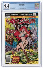 RED SONJA #1 JANUARY 1977 CGC 9.4 NM.