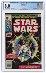 STAR WARS #1 JULY 1977 CGC 8.0 VF (NEWSSTAND EDITION).