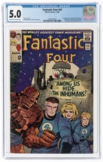 FANTASTIC FOUR #45 DECEMBER 1965 CGC 5.0 VG/FINE (FIRST LOCKJAW & INHUMANS).