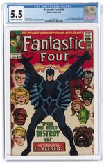 FANTASTIC FOUR #46 JANUARY 1966 CGC 5.5 FINE- (FIRST BLACK BOLT).