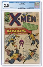 X-MEN #8 NOVEMBER 1964 CGC 2.5 GOOD+ (FIRST UNUS THE UNTOUCHABLE).