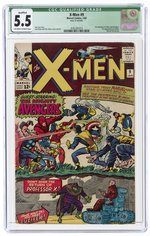 X-MEN #9 JANUARY 1965 CGC QUALIFIED 7.5 VF-.