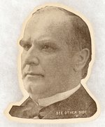 WILLIAM MCKINLEY DIECUT PORTRAIT.