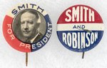 PAIR OF AL SMITH 1928 BUTTONS.