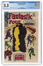 FANTASTIC FOUR #67 OCTOBER 1967 CGC 3.5 VG- (FIRST HIM - ADAM WARLOCK).