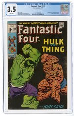 FANTASTIC FOUR #112 JULY 1971 CGC 3.5 VG- (THING VS. INCREDIBLE HULK).