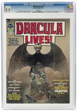 DRACULA LIVES #1 1973 CGC 8.0 VF.