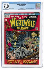 MARVEL SPOTLIGHT #4 JUNE 1972 CGC 7.0 FINE/VF (FIRST DARKHOLD).