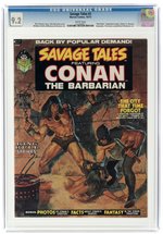 SAVAGE TALES #2 OCTOBER 1973 CGC 9.2 NM- (CONAN THE BARBARIAN).