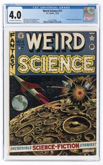 WEIRD SCIENCE #11 JANUARY-FEBRUARY 1952 CGC 4.0 VG.