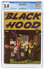 BLACK HOOD #14 SPRING 1945 CGC 2.0 GOOD.