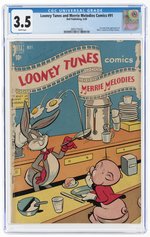 LOONEY TUNES AND MERRIE MELODIES COMICS #91 MAY 1949 CGC 3.5 VG- (FIRST WILE E. COYOTE).