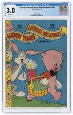 LOONEY TUNES AND MERRIE MELODIES COMICS #46 AUGUST 1945 CGC 3.0 GOOD/VG.