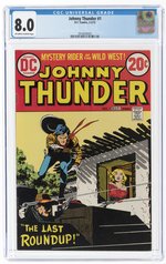 JOHNNY THUNDER #1 FEBRUARY-MARCH 1973 CGC 8.0 VF.