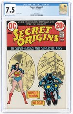 SECRET ORIGINS #3 JULY-AUGUST 1973 CGC 7.5 VF-.