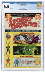 SECRET ORIGINS #2 APRIL-MAY 1973 CGC 6.5 FINE+ (CGC CASE CRACKED-AS IS).