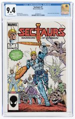 SECTAURS #1 JUNE 1985 CGC 9.4 NM.