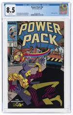 POWER PACK #34 JANUARY 1988 CGC 8.5 VF+.