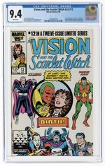 VISION AND THE SCARLET WITCH VOL. 2 #12 SEPTEMBER 1986 CGC 9.4 NM.