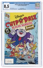 CHIP-N-DALE RESCUE RANGERS #1 JUNE 1990 CGC 8.5 VF+.