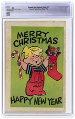 DENNIS THE MENACE GIANT #11 WINTER 1962 CGC RESTORED 3.0 SLIGHT (C-1) GOOD/VG.