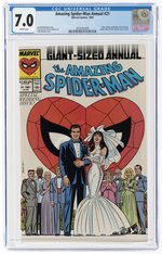 AMAZING SPIDER-MAN ANNUAL #21 1987 CGC 7.0 FINE/VF (PETER PARKER WEDS MARY JANE WATSON).